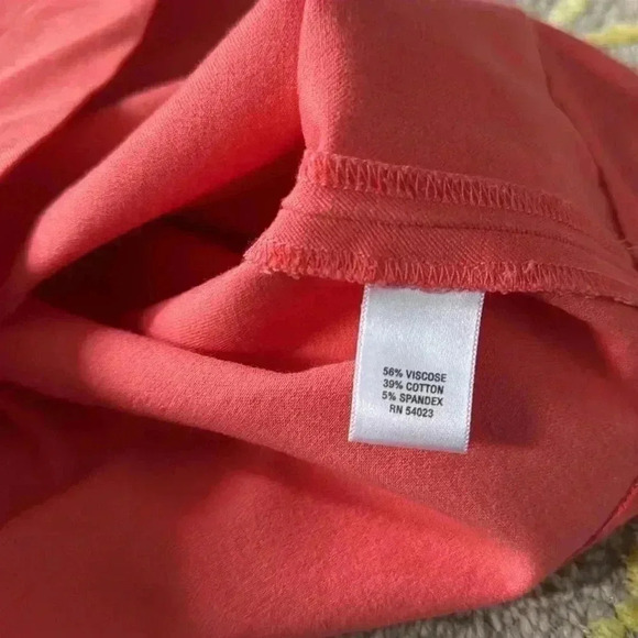 Banana Republic, coral cotton stretch skirt NWOT 14 - Picture 4 of 4
